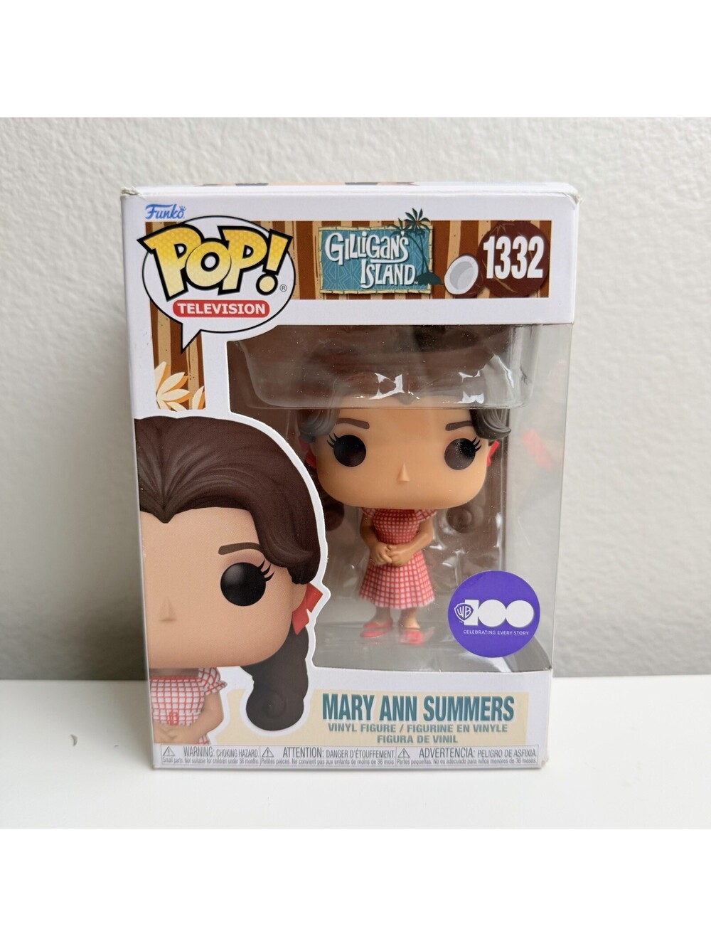 Funko Pop! Television #1332 Mary Ann Summers Gilligan's Island WB 100 Vinyl Fig